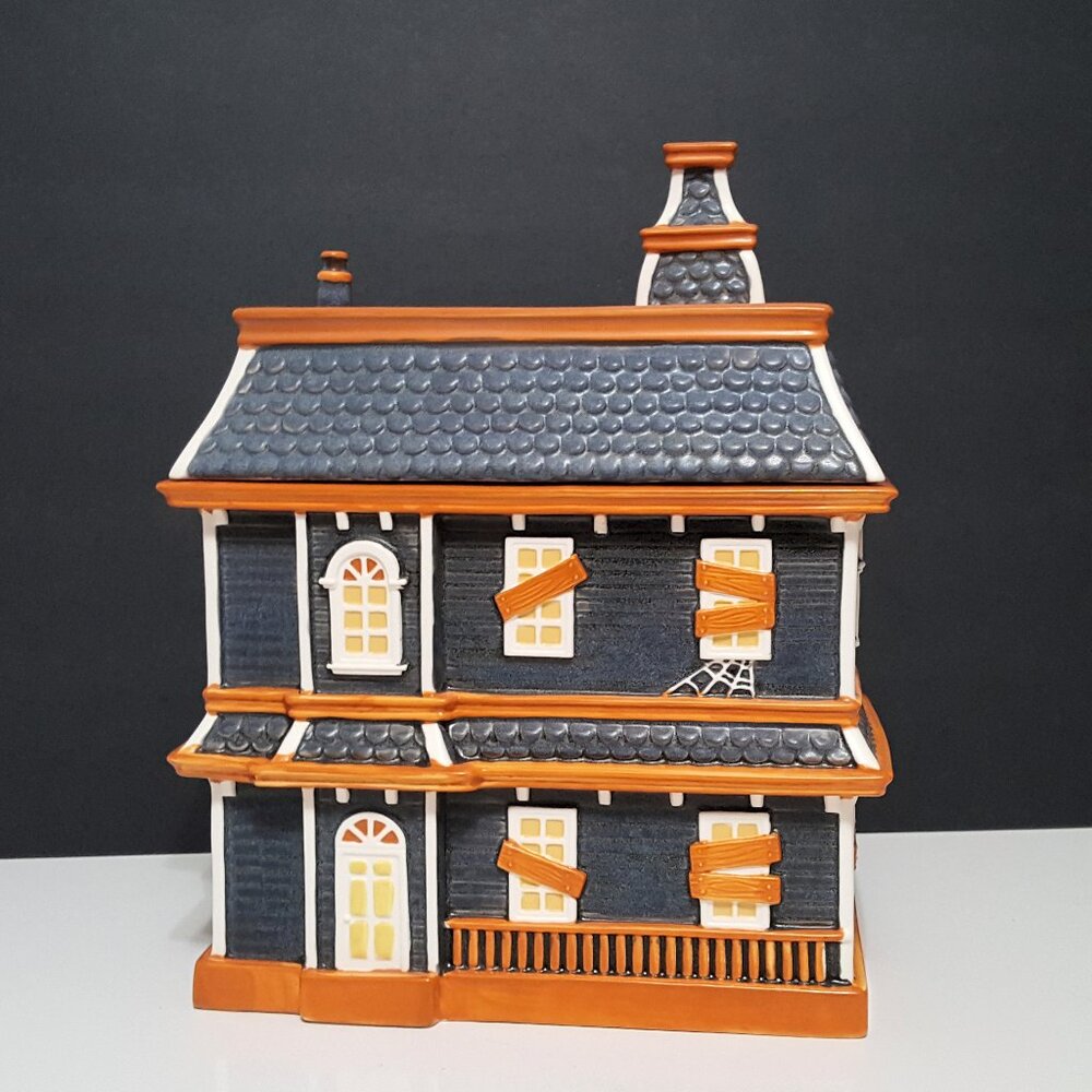 NEW Pottery Barn Haunted House Stoneware Candy Bowl ~ Halloween ~